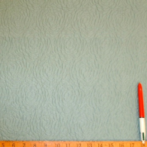 Chinoiserie Kensho 71073-15 Matelassé Fabric Aqua - Picture 3 of 8